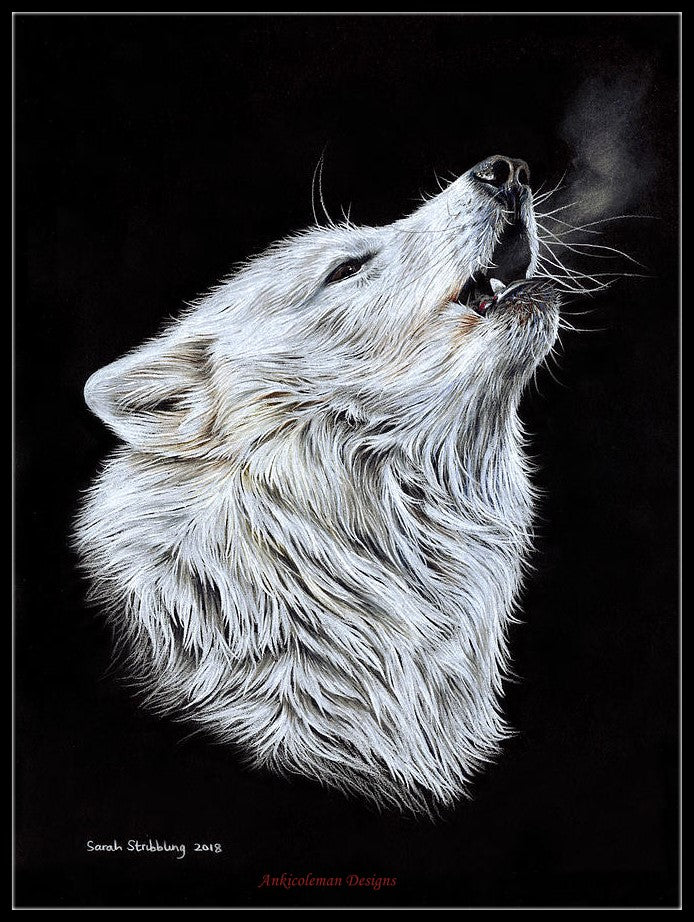 White Wolf - Counted Cross Stitch Patterns Embroidery Crafts Needlework DIY Chart DMC Color