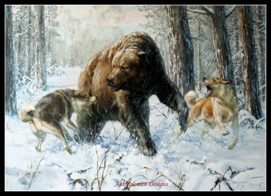 Hunting Collection 4 - Counted Cross Stitch Patterns Embroidery Crafts Needlework DIY Chart DMC Color