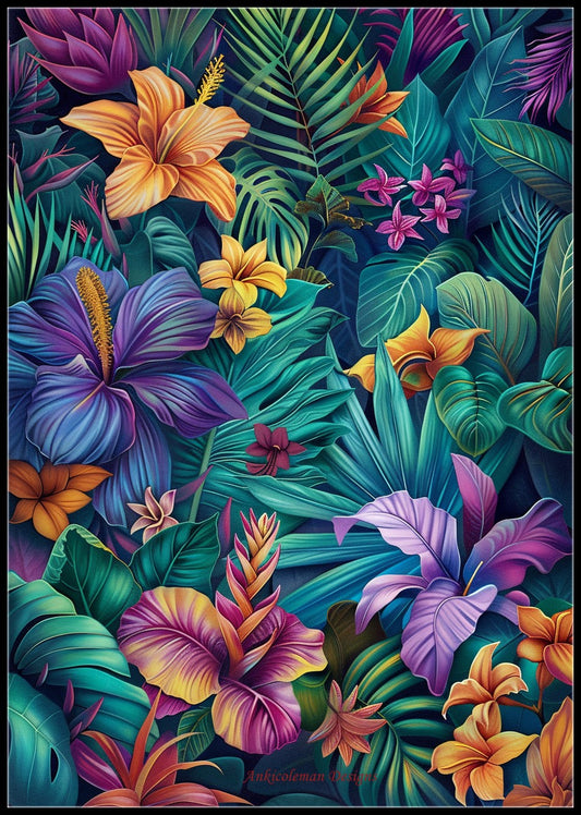 Tropical Paradise Botanica 4 - Counted Cross Stitch Patterns Embroidery Crafts Needlework DIY Chart DMC Color