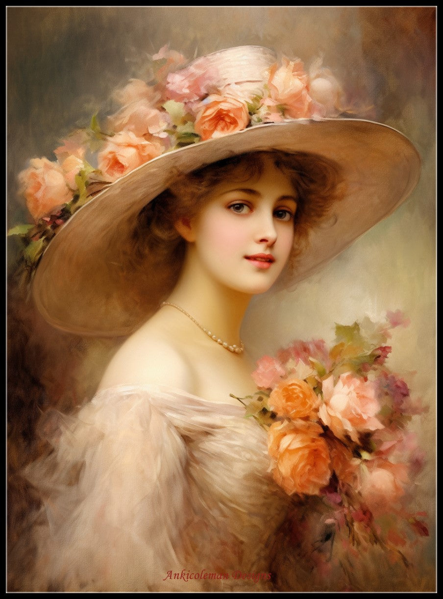 A Portrait of Elegance 2 - Counted Cross Stitch Patterns Embroidery Crafts Needlework DIY Chart DMC Color