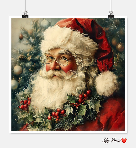 Santa Claus 69 - Counted Cross Stitch Patterns Embroidery Crafts Needlework DIY Chart DMC Color