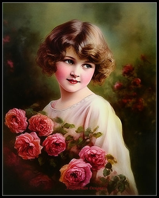 Memories in Bloom - Counted Cross Stitch Patterns Embroidery Crafts Needlework DIY Chart DMC Color