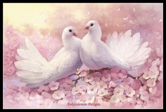 Peace Dove - Counted Cross Stitch Patterns Embroidery Crafts Needlework DIY Chart DMC Color