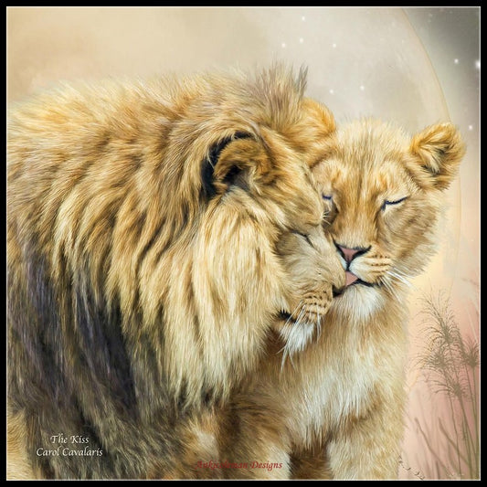 Lion Family 1 - Counted Cross Stitch Patterns Embroidery Crafts Needlework DIY Chart DMC Color