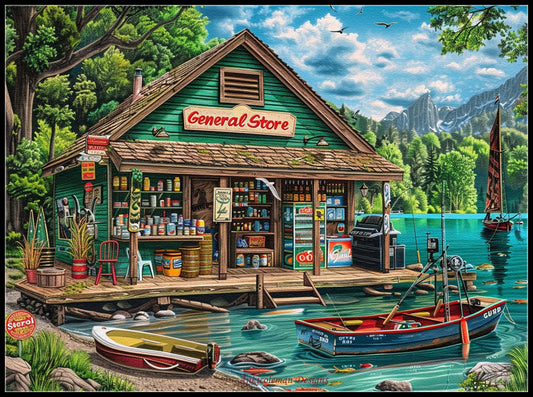 General Store 2 - Counted Cross Stitch Patterns Embroidery Crafts Needlework DIY Chart DMC Color