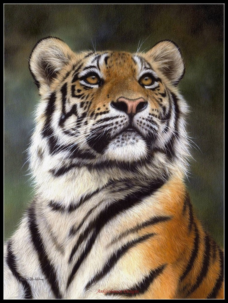 Tiger Collection 11 - Counted Cross Stitch Patterns Embroidery Crafts Needlework DIY Chart DMC Color