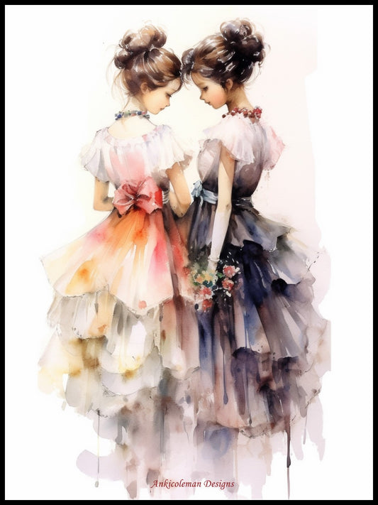 The Good Sister - Counted Cross Stitch Patterns Embroidery Crafts Needlework DIY Chart DMC Color