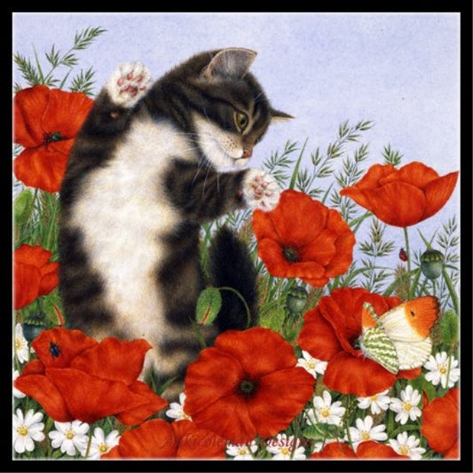 Kitties' World 21 - Counted Cross Stitch Patterns Embroidery Crafts Needlework DIY Chart DMC Color