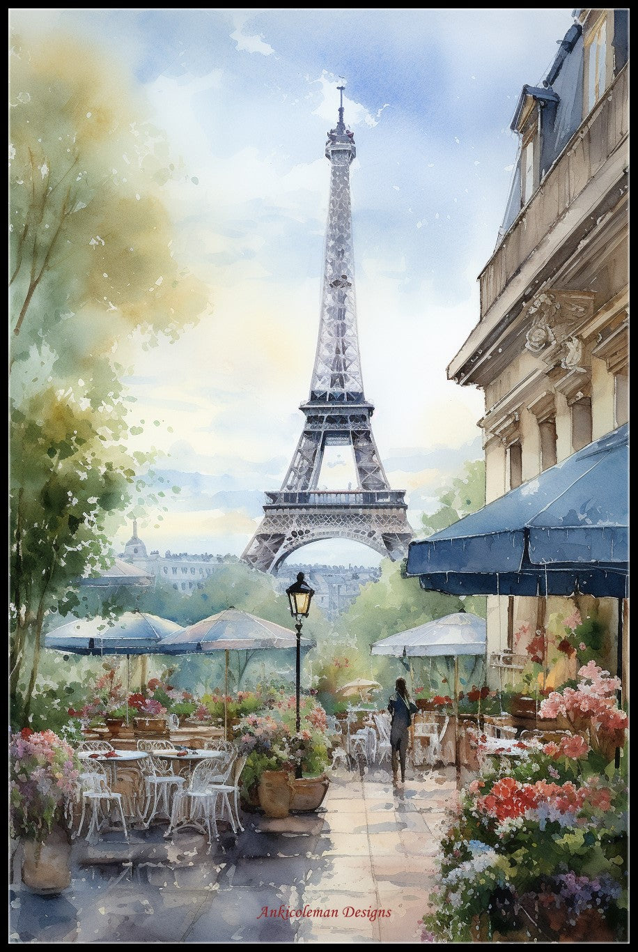 Parisian Life - Counted Cross Stitch Patterns Embroidery Crafts Needlework DIY Chart DMC Color