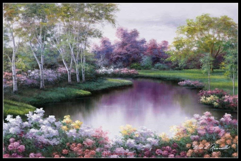 Springtime Symphony - Counted Cross Stitch Patterns Embroidery Crafts Needlework DIY Chart DMC Color