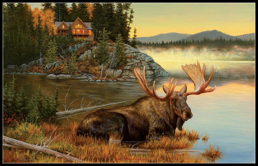 Moose Collection 14 - Counted Cross Stitch Patterns Embroidery Crafts Needlework DIY Chart DMC Color