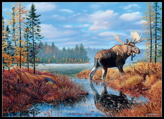 Moose Collection 10 - Counted Cross Stitch Patterns Embroidery Crafts Needlework DIY Chart DMC Color