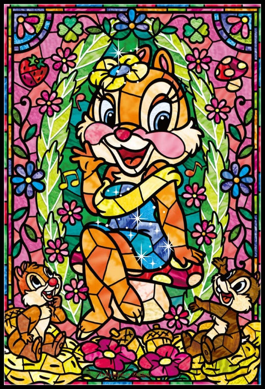 Characters Stained Glass 2-5 - Counted Cross Stitch Patterns Embroidery Crafts Needlework DIY Chart DMC Color