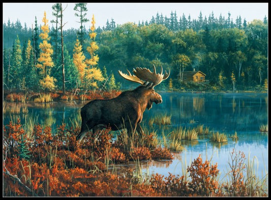 Moose Collection 7 - Counted Cross Stitch Patterns Embroidery Crafts Needlework DIY Chart DMC Color