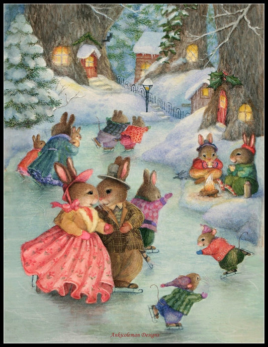 Joy of Skating - Counted Cross Stitch Patterns Embroidery Crafts Needlework DIY Chart DMC Color