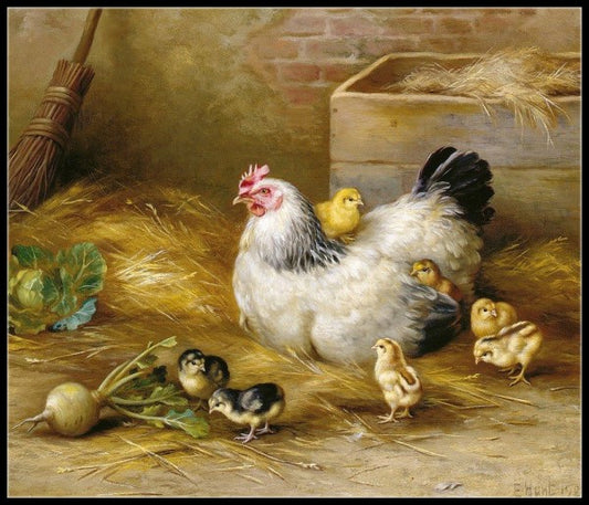 The Proud Mother - Counted Cross Stitch Patterns Embroidery Crafts Needlework DIY Chart DMC Color