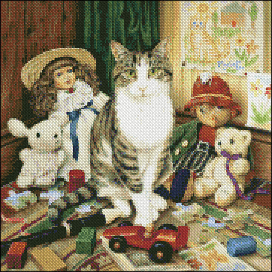 Cat Collection 1-11 - Counted Cross Stitch Patterns Embroidery Crafts Needlework DIY Chart DMC Color