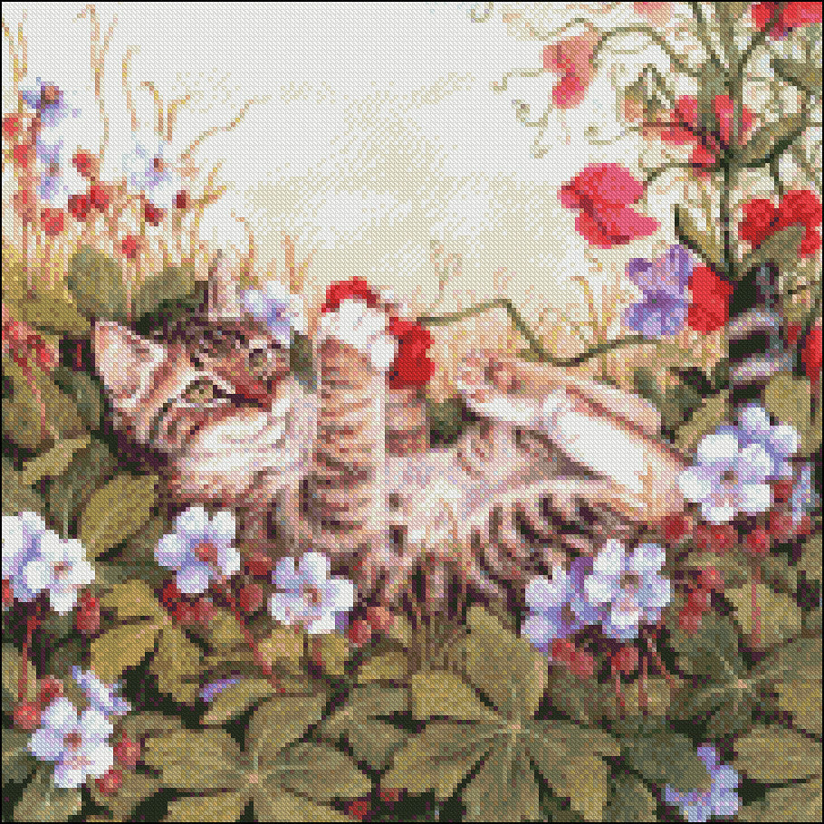 Cute Cats Collection 12 - Counted Cross Stitch Patterns Embroidery Crafts Needlework DIY Chart DMC Color