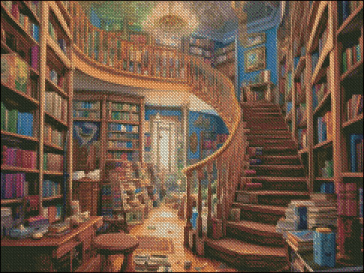 Readers Paradise 2  - Counted Cross Stitch Patterns Embroidery Crafts Needlework DIY Chart DMC Color