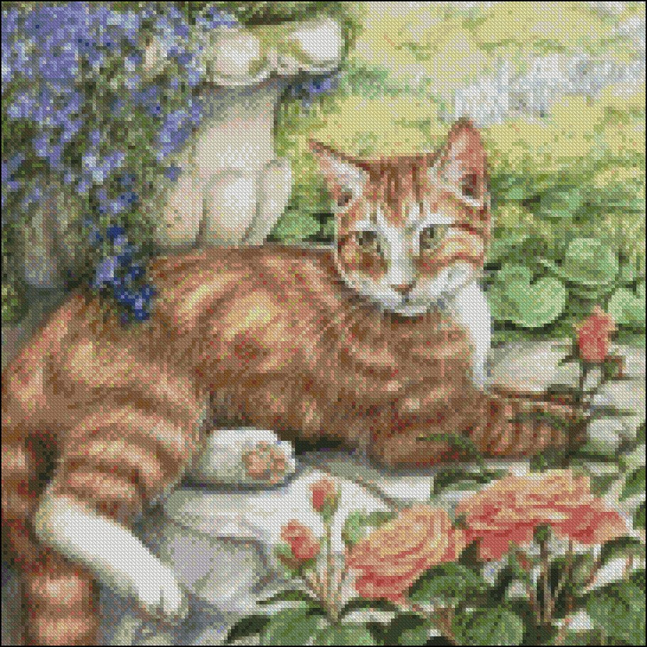 Kitties' World 7 - Counted Cross Stitch Patterns Embroidery Crafts Needlework DIY Chart DMC Color