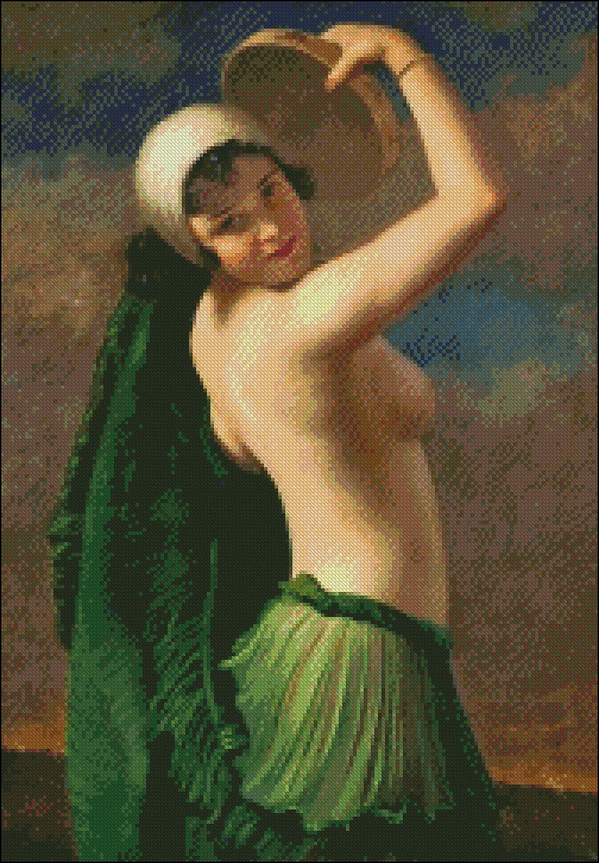 Classic Nude - Counted Cross Stitch Patterns Embroidery Crafts Needlework DIY Chart DMC Color