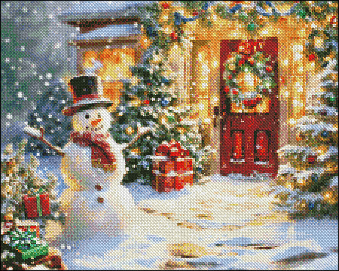 Home for Christmas 2 - Counted Cross Stitch Patterns Embroidery Crafts Needlework DIY Chart DMC Color
