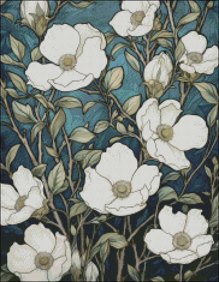 The Cherokee Rose - Counted Cross Stitch Patterns Embroidery Crafts Needlework DIY Chart DMC Color