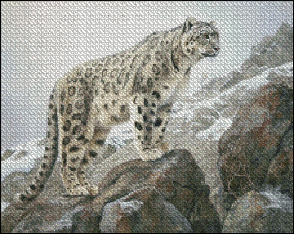 Summit Sentinel 2 - Counted Cross Stitch Patterns Embroidery Crafts Needlework DIY Chart DMC Color