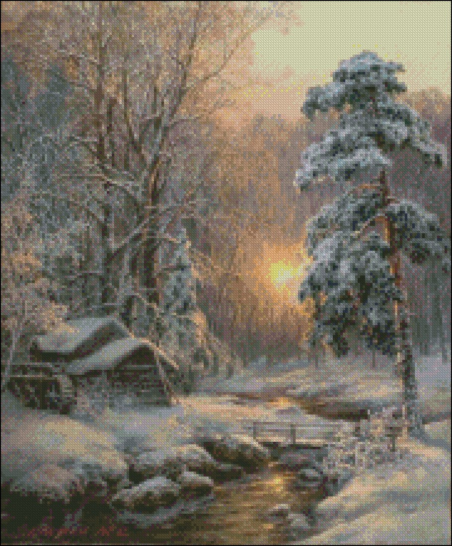 Magic Forest - Counted Cross Stitch Patterns Embroidery Crafts Needlework DIY Chart DMC Color