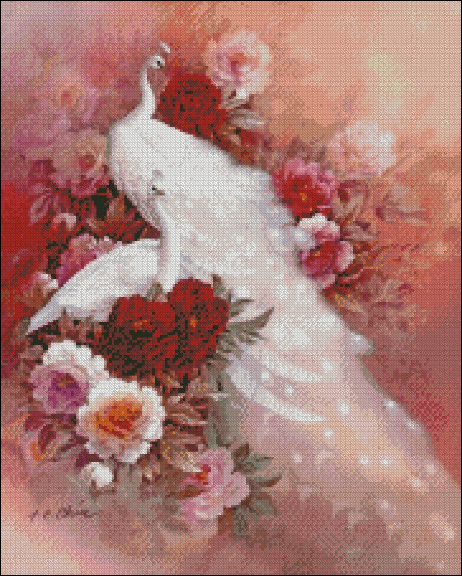 Peacock Collection 19 - Counted Cross Stitch Patterns Embroidery Crafts Needlework DIY Chart DMC Color