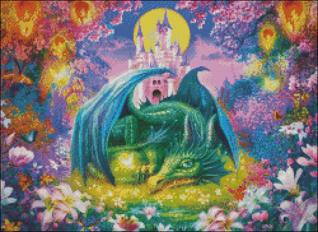 The Mystical World - Counted Cross Stitch Patterns Embroidery Crafts Needlework DIY Chart DMC Color