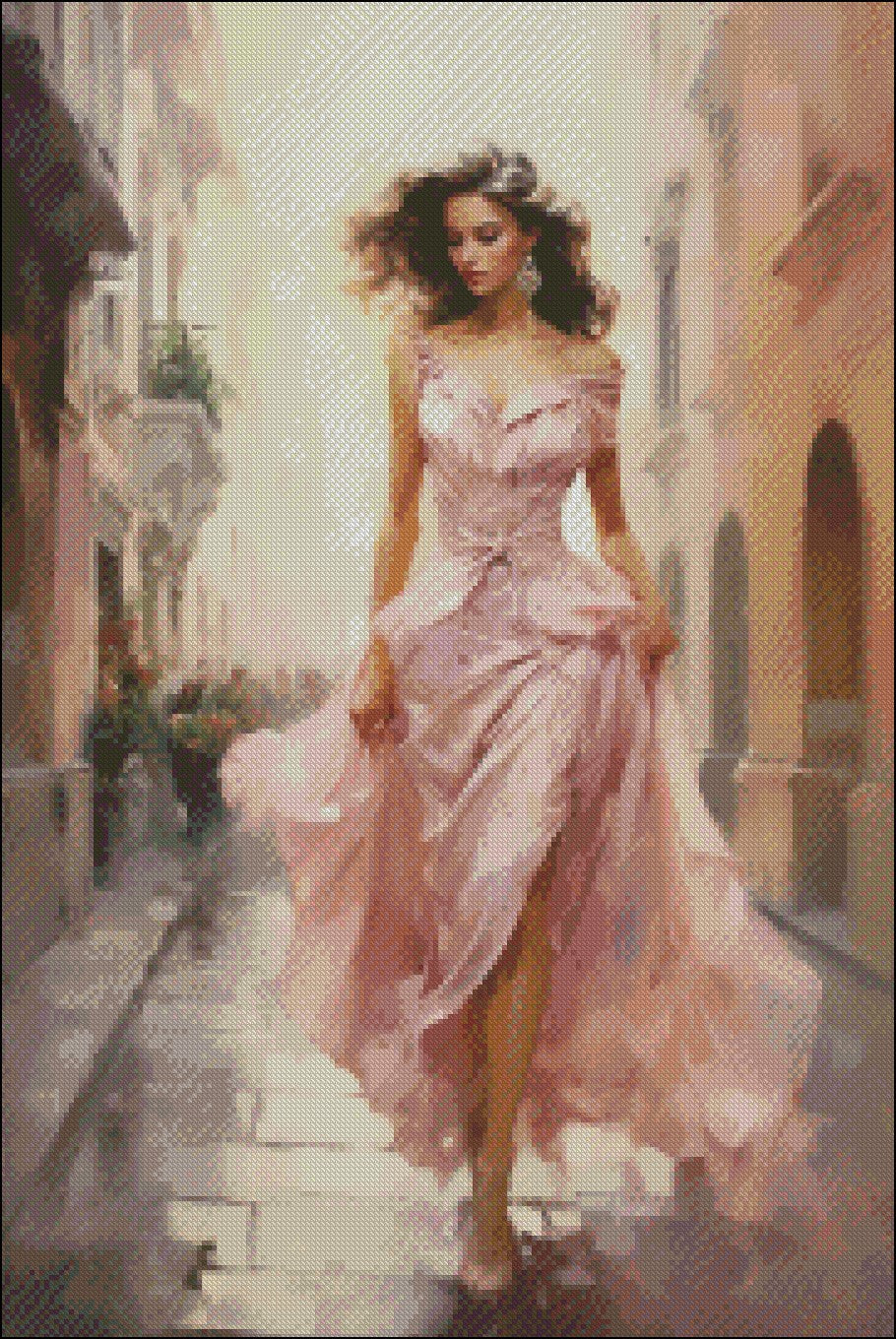 Graceful Steps 2 - Counted Cross Stitch Patterns Embroidery Crafts Needlework DIY Chart DMC Color