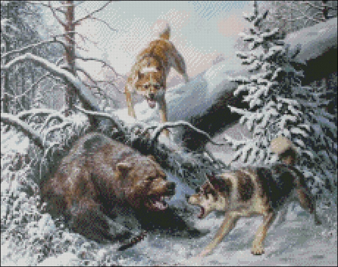 Hunting Collection 5 - Counted Cross Stitch Patterns Embroidery Crafts Needlework DIY Chart DMC Color