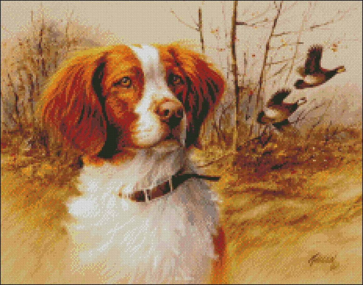 Dogs and Puppies 10 - Counted Cross Stitch Patterns Embroidery Crafts Needlework DIY Chart DMC Color