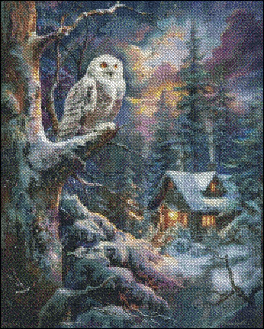 Winter Watch 2 - Counted Cross Stitch Patterns Embroidery Crafts Needlework DIY Chart DMC Color