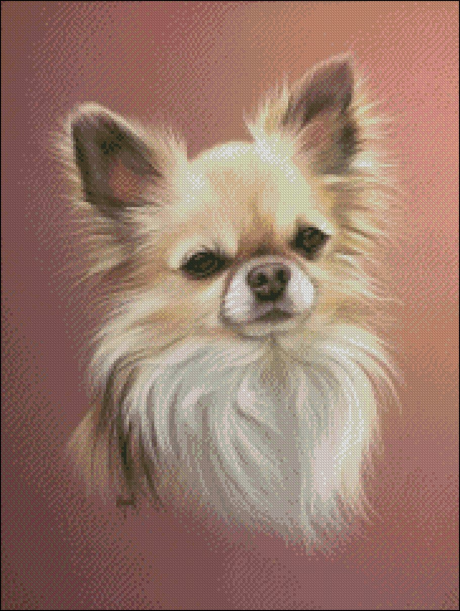 Portrait of Dogs 8 - Counted Cross Stitch Patterns Embroidery Crafts Needlework DIY Chart DMC Color