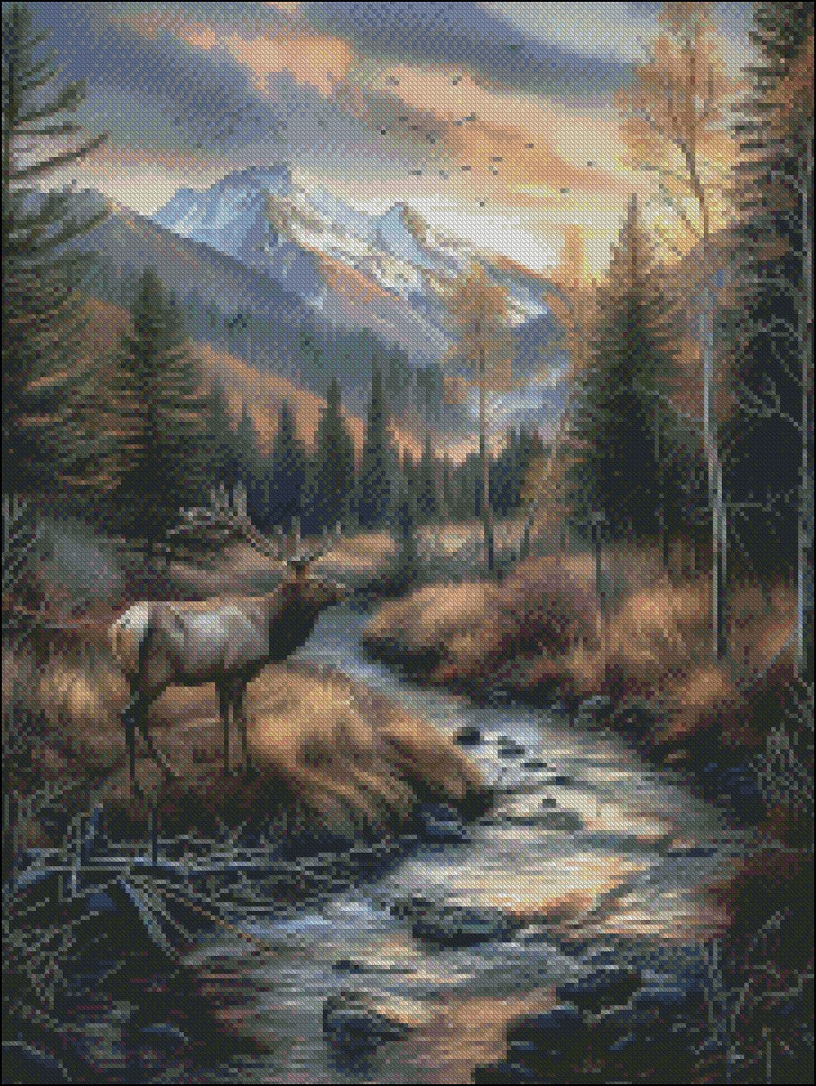 A Wanderers Dream 2 - Counted Cross Stitch Patterns Embroidery Crafts Needlework DIY Chart DMC Color