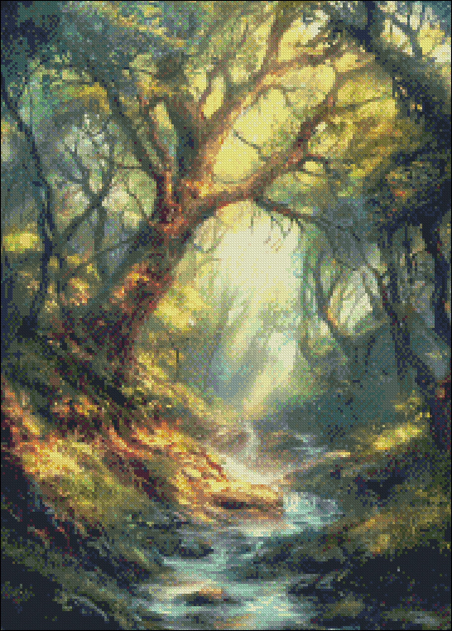 Woods Creek 3 - Counted Cross Stitch Patterns Embroidery Crafts Needlework DIY Chart DMC Color
