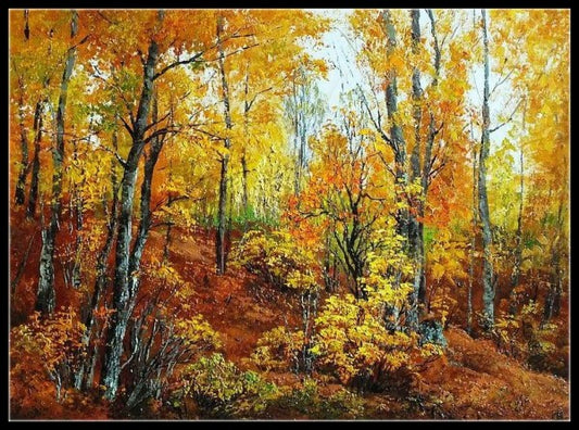 Russia Seasons Scenery 10 - Counted Cross Stitch Patterns Embroidery Crafts Needlework DIY Chart DMC Color