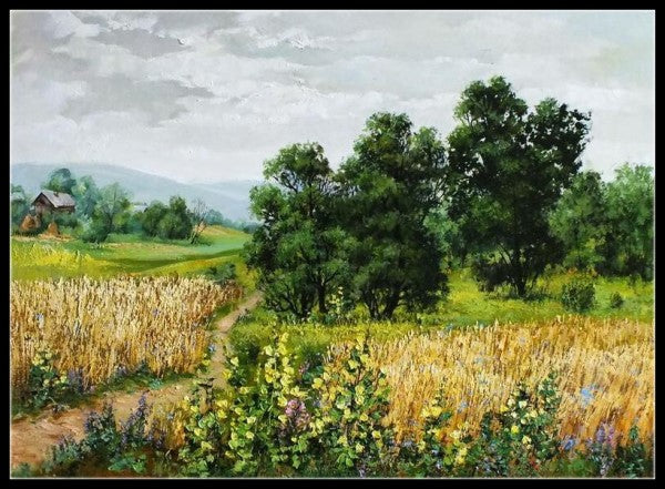 Russia Seasons Scenery 11 - Counted Cross Stitch Patterns Embroidery Crafts Needlework DIY Chart DMC Color