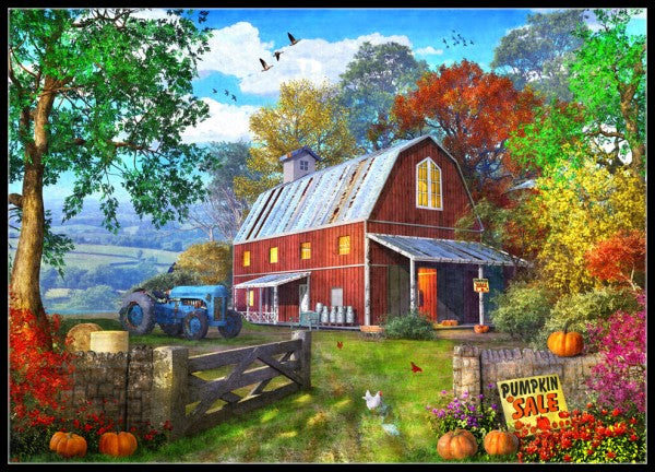 Pumpkin Farm - Counted Cross Stitch Patterns Embroidery Crafts Needlework DIY Chart DMC Color