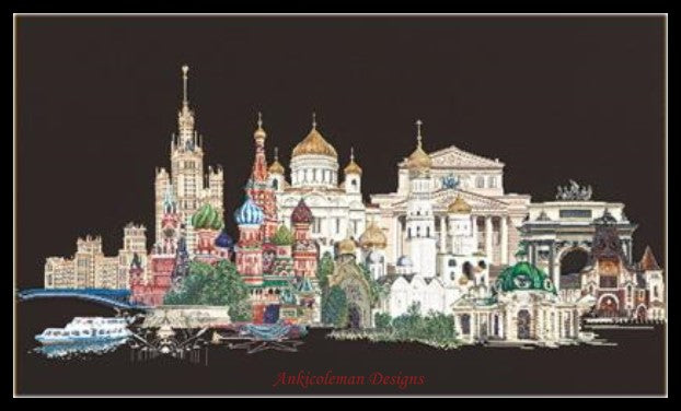 Moscow - Counted Cross Stitch Patterns Embroidery Crafts Needlework DIY Chart DMC Color