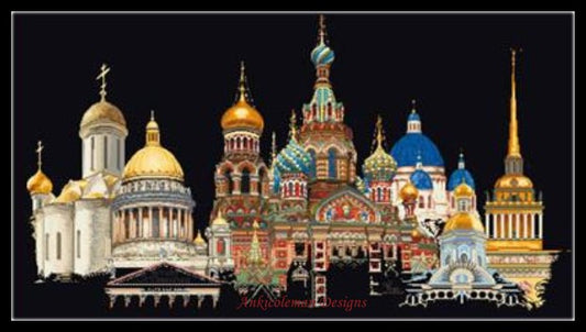 St. Petersburg - Counted Cross Stitch Patterns Embroidery Crafts Needlework DIY Chart DMC Color
