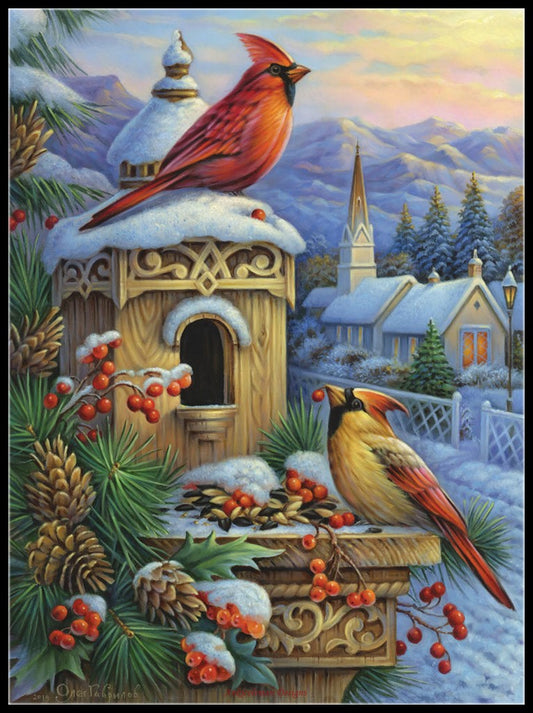 Waiting for the Evening Feast - Counted Cross Stitch Patterns Embroidery Crafts Needlework DIY Chart DMC Color