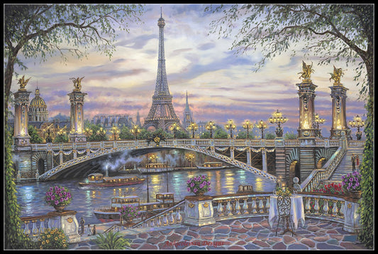 Paris Memories - Counted Cross Stitch Patterns Embroidery Crafts Needlework DIY Chart DMC Color