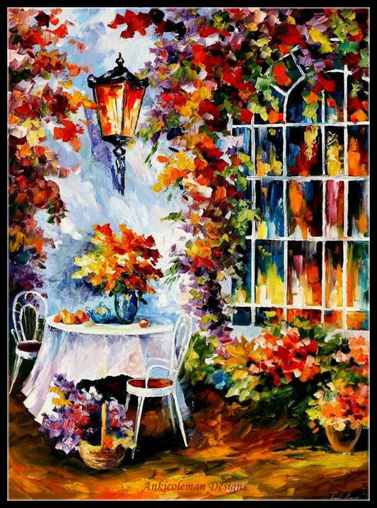 In the Garden - Counted Cross Stitch Patterns Embroidery Crafts Needlework DIY Chart DMC Color