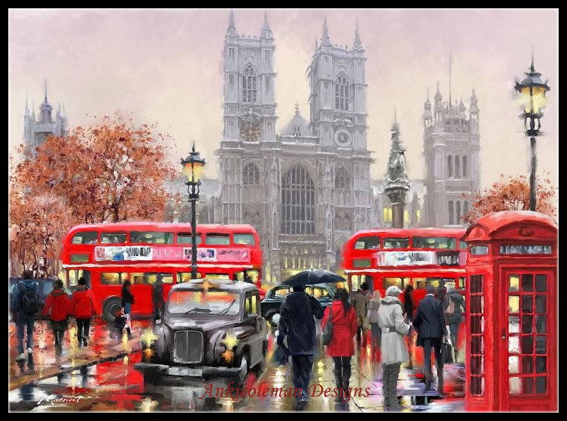 Westminster Abbey - Counted Cross Stitch Patterns Embroidery Crafts Needlework DIY Chart DMC Color