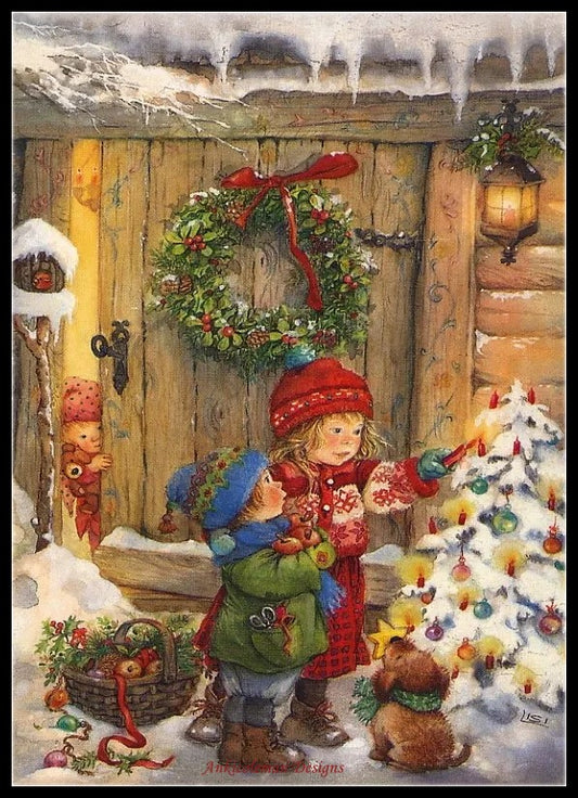 My Childhood Days 2-18 - Counted Cross Stitch Patterns Embroidery Crafts Needlework DIY Chart DMC Color