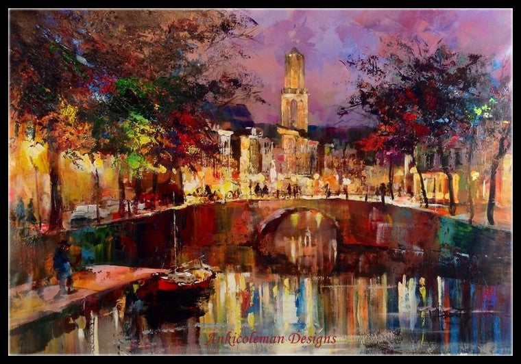Utrecht City - Counted Cross Stitch Patterns Embroidery Crafts Needlework DIY Chart DMC Color