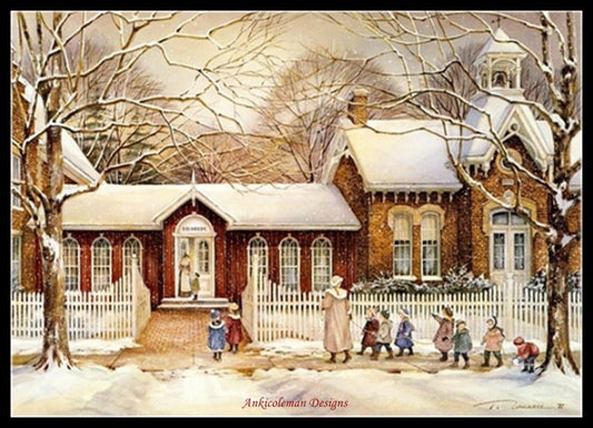The Museum - Counted Cross Stitch Patterns Embroidery Crafts Needlework DIY Chart DMC Color